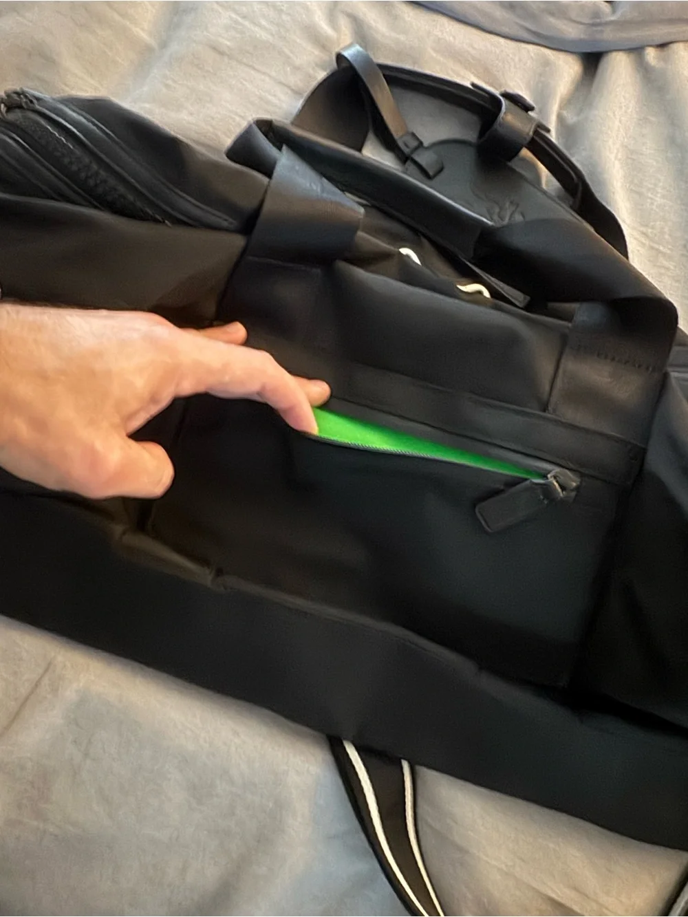 Psycho Bunny Black Weekender Duffel Bag. NWOT . Can’t find the tag for it.